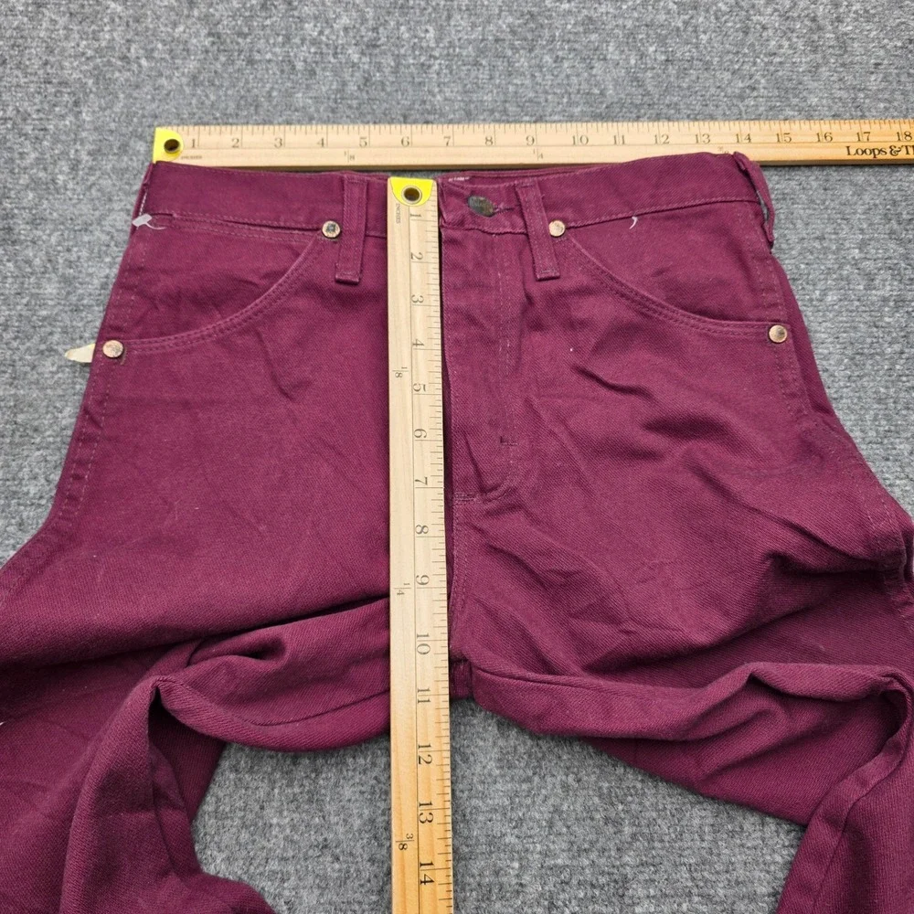 NWOT Vintage Wrangler 936CWE Cowboy Cut Slim Fit Maroon Jeans USA 28x32
